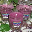 Lavender Scented Glass Tumbler Wax Jar Candle 7.5 Oz.