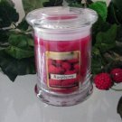 Raspberry Scented Wax Candle in 8 Oz. Status Rock Jar