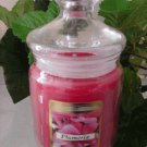 Plumeria Scented Apothecary Glass Jar Wax Candle 9.5 Oz.