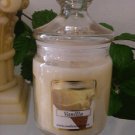 Vanilla Scented Apothecary Glass Jar Wax Candle 9.5 Oz.