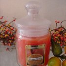 Orange Vanilla Scented Apothecary Glass Jar Wax Candle 9.5 Oz.