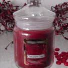 Cinnamon Cider Scented Apothecary Glass Jar Wax Candle 9.5 Oz.