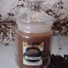 Cafe Mocha Scented Apothecary Glass Jar Wax Candle 9.5 Oz.