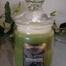 Honeydew Melon Scented Apothecary Glass Jar Wax Candle 9.5 Oz.