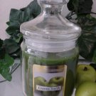 Granny Smith Apple Scented Apothecary Glass Jar Wax Candle 9.5 Oz.