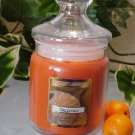 Tangerine Scented Apothecary Glass Jar Wax Candle 9.5 Oz.