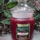 Cranberry Scented Apothecary Glass Jar Wax Candle 9.5 Oz.