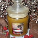 Chocolate Raspberry Scented Apothecary Glass Jar Wax Candle 9.5 Oz.