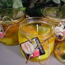 Melon Delight Scented Gel Wax Candle in Preserve Jar 10 Oz.