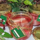Mulberry/Vanilla Scented Glass Gel Bakery Preserve Jar Candle 16 Oz.