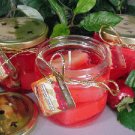 Strawberry Cheesecake Scented Gel Wax Candle in Preserve Jar 10 Oz.