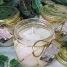Gardenia Scented Gel Wax Candle in Preserve Jar 10 Oz.