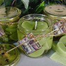 Honeydew Melon Scented Gel Wax Candle in Preserve Jar 10 Oz.
