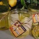 Lemon Meringue Scented Gel Wax Candle in Preserve Jar 10 Oz.