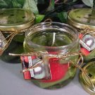 Strawberry Kiwi Scented Gel Wax Candle in Preserve Jar 10 Oz.