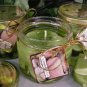 Cucumber Melon Scented Gel Wax Candle in Preserve Jar 10 Oz.