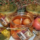 Cinnamon Apple Scented Gel Wax Candle in Preserve Jar 10 Oz.