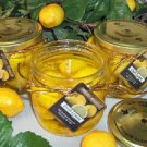 Fresh Lemon Scented Gel Wax Candle in Preserve Jar 10 Oz.