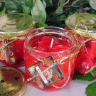 Strawberry Scented Gel Wax Candle in Preserve Jar 10 Oz.