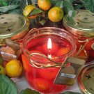 Tangerine Scented Gel Wax Candle in Preserve Jar 10 Oz.