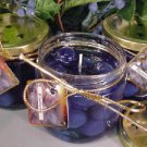 Blueberry Scented Gel Wax Candle in Preserve Jar 10 Oz.