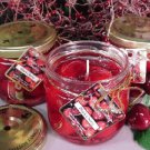 Black Cherry Scented Gel Wax Candle in Preserve Jar 10 Oz.