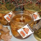 Gingerbread Scented Gel Wax Candle in Preserve Jar 10 Oz.
