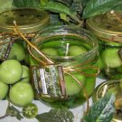 Green Tomatoes Scented Gel Wax Candle in Preserve Jar 10 Oz.