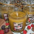 Chocolate Raspberry Scented Candle in Glass Coffee Mug 10 Oz