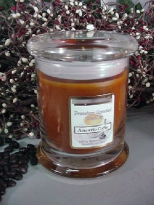 Amaretto Coffee Scented 13 oz Status Rock Jar Wax Candle
