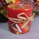 Pumpkin Spice Scented Round Pillar Candle 13 Oz.