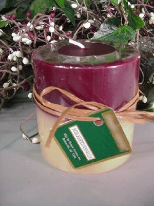 Mulberry/Vanilla Scented Round Pillar Candle 13 Oz.