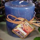 Blueberry Muffin Scented Round Pillar Candle 13 Oz.