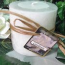 Gardenia Scented Round Pillar Candle 13 Oz.