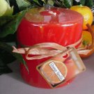 Orange Vanilla Scented Round Pillar Candle 13 Oz.