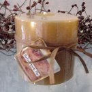 Baked Apple Pie Scented Round Pillar Candle 13 Oz.