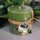 Lime Scented Round Pillar Candle 13 Oz.