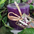 Muscadine Scented Round Pillar Candle 13 Oz.