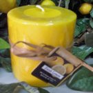 Fresh Lemon Scented Round Pillar Candle 13 Oz.