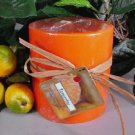 Tangerine Scented Round Pillar Candle 13 Oz.