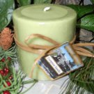 Evergreen Vanilla Scented Round Pillar Candle 13 Oz.