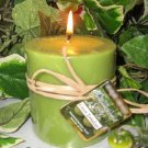 Green Tomatoes Scented Round Pillar Candle 13 Oz.
