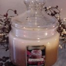 Cappuccino Scented Apothecary Glass Jar Wax Candle 16 Oz.