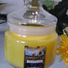 Sunflower Scented Apothecary Glass Jar Wax Candle 16 Oz.