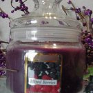 Mixed Berry Scented Apothecary Glass Jar Wax Candle 16 Oz.
