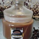 Cafe Mocha Scented Apothecary Glass Jar Wax Candle 16 Oz.