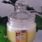 Lemon Meringue Scented Apothecary Glass Jar Wax Candle 16 Oz.
