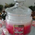 Peppermint Scented Apothecary Glass Jar Wax Candle 16 Oz.