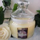 White Rose Scented Apothecary Glass Jar Wax Candle 16 Oz.