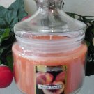 Peach Nectar Scented Apothecary Glass Jar Wax Candle 16 Oz.